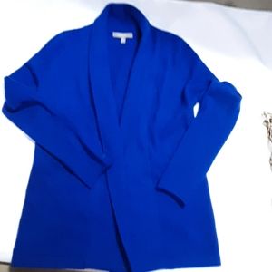 Cashmere dropdown sweater.